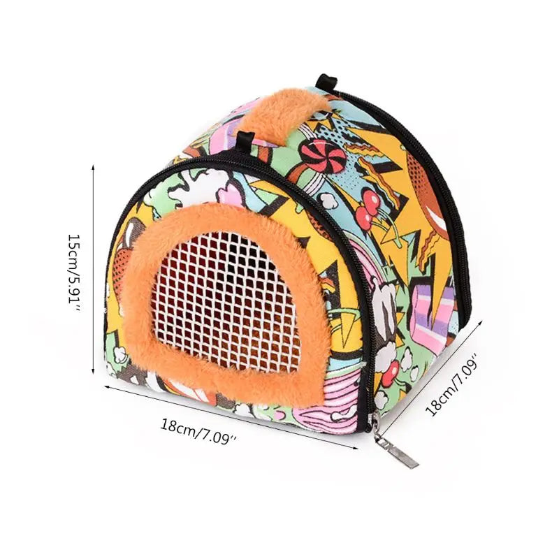 Eco-Friendly Cute Small Hamster Portable Breathable Outdoor Travel Bag Pet Carrier