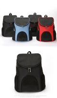 Load image into Gallery viewer, Eco-Friendly Portable Foldable Mesh Backpack Breathable Double Shoulder Bag Pet Carrier
