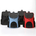 Load image into Gallery viewer, Eco-Friendly Portable Foldable Mesh Backpack Breathable Double Shoulder Bag Pet Carrier
