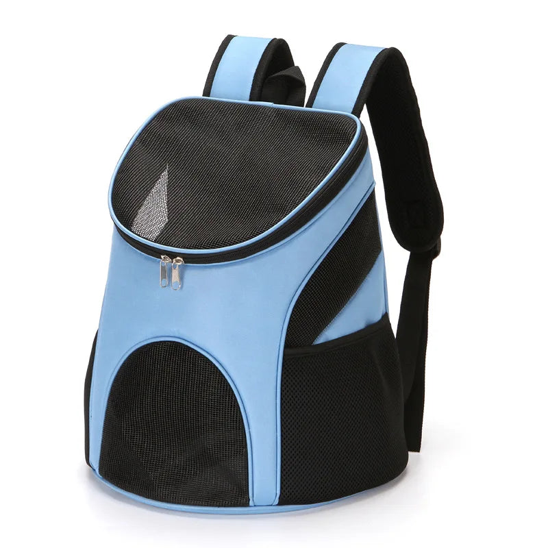 Eco-Friendly Portable Foldable Mesh Backpack Breathable Double Shoulder Bag Pet Carrier