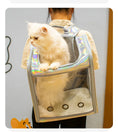 Load image into Gallery viewer, Eco-Friendly Backpack Breathable Travel Outdoor Shoulder Bag Portable Transparent Carrying Small Pet Carrier
