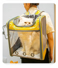 Load image into Gallery viewer, Eco-Friendly Backpack Breathable Travel Outdoor Shoulder Bag Portable Transparent Carrying Small Pet Carrier
