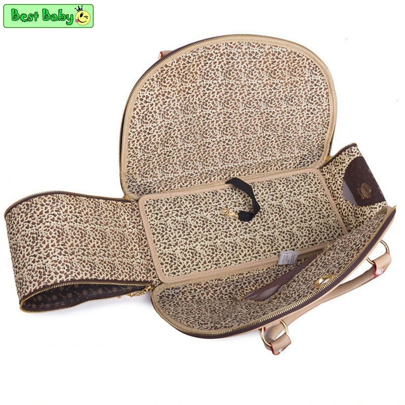 Eco-Friendly Luxury Transportation Tote Outdoor Foldable Portable Carrying Small Pet Carrier