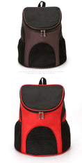 Load image into Gallery viewer, Eco-Friendly Portable Foldable Mesh Backpack Breathable Double Shoulder Bag Pet Carrier
