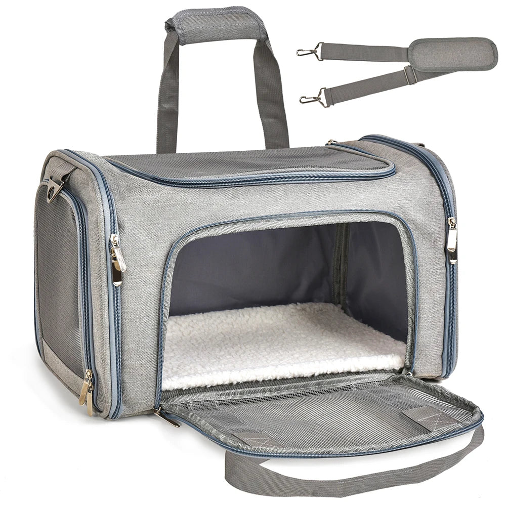 Eco-Friendly Soft Side Backpack Outgoing Travel Bag Pet Carrier