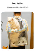 Load image into Gallery viewer, Eco-Friendly Backpack Breathable Travel Outdoor Shoulder Bag Portable Transparent Carrying Small Pet Carrier
