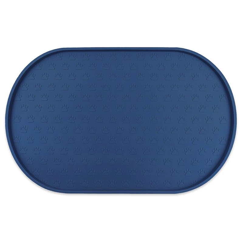 Eco-Friendly Simple Drinking Feed Easy to Clean Non-Slip Silicone Round Food Mat