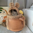 Load image into Gallery viewer, Eco-Friendly Cute Outdoor Travel Backpack Winter Warm Small Pet Carrying
