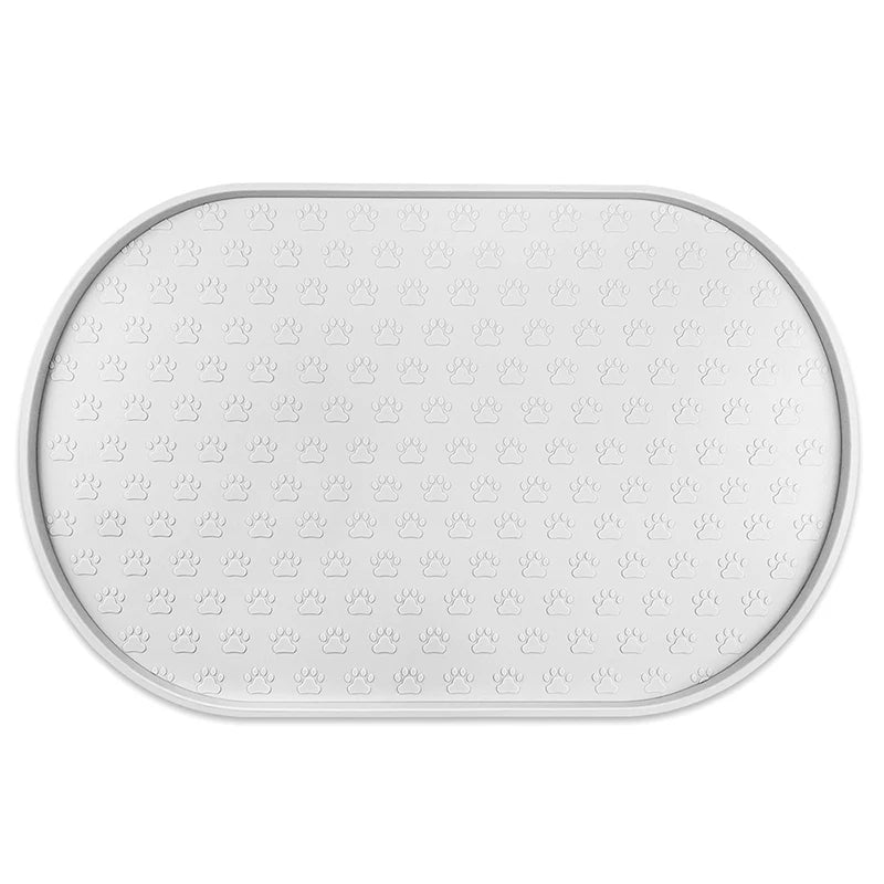 Eco-Friendly Simple Drinking Feed Easy to Clean Non-Slip Silicone Round Food Mat