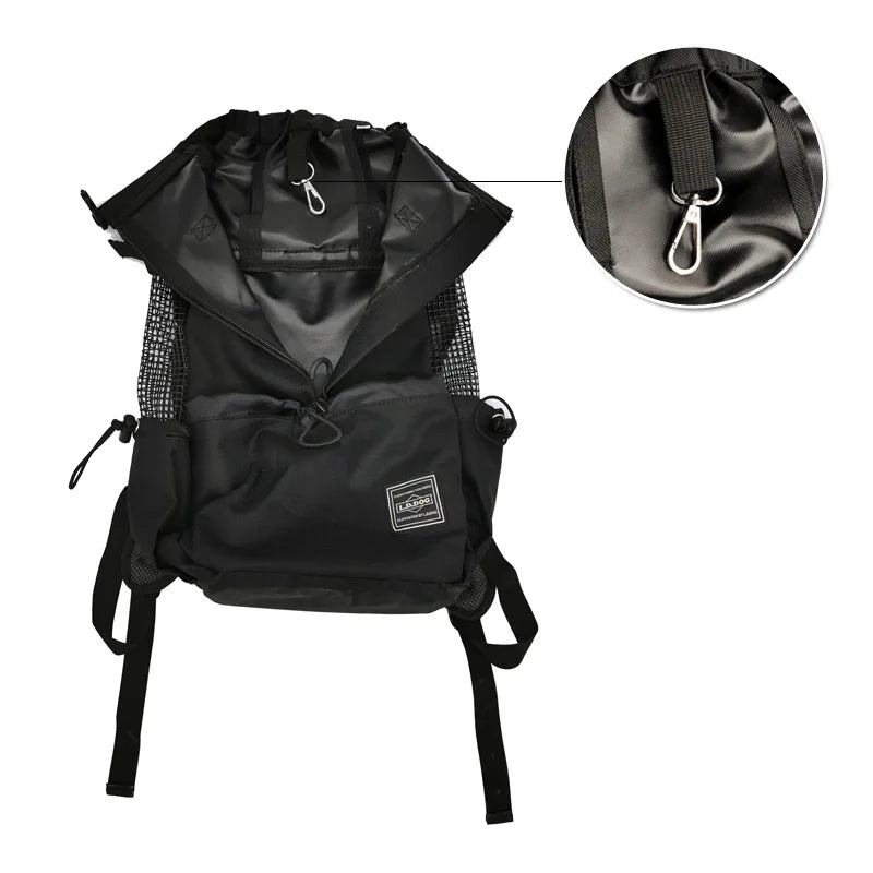 Eco-Friendly Breathable Large Dogs Adjustable Travel Backpack Pet Carrier