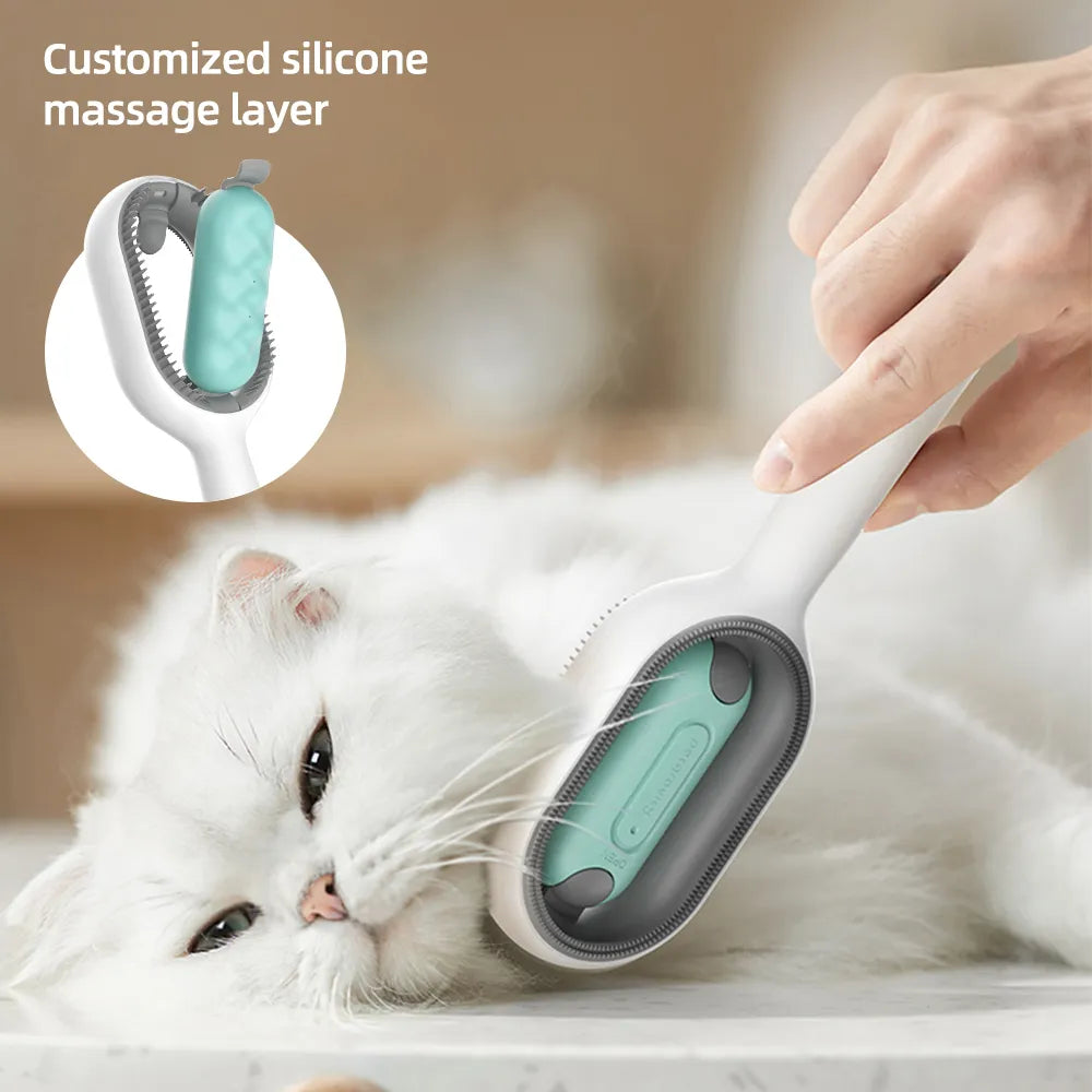 Cat Grooming Brush with massage layar