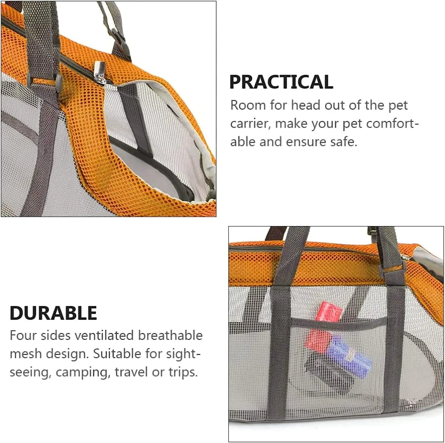 Eco-Friendly Mesh Foldable Handbag Purse Pet Carrier