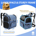 Load image into Gallery viewer, Eco-Friendly Double Shoulder Backpack Sturdy Frame Breathable Foldable Travel Set Pet Carrier
