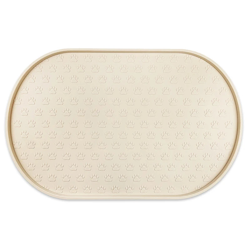 Eco-Friendly Simple Drinking Feed Easy to Clean Non-Slip Silicone Round Food Mat