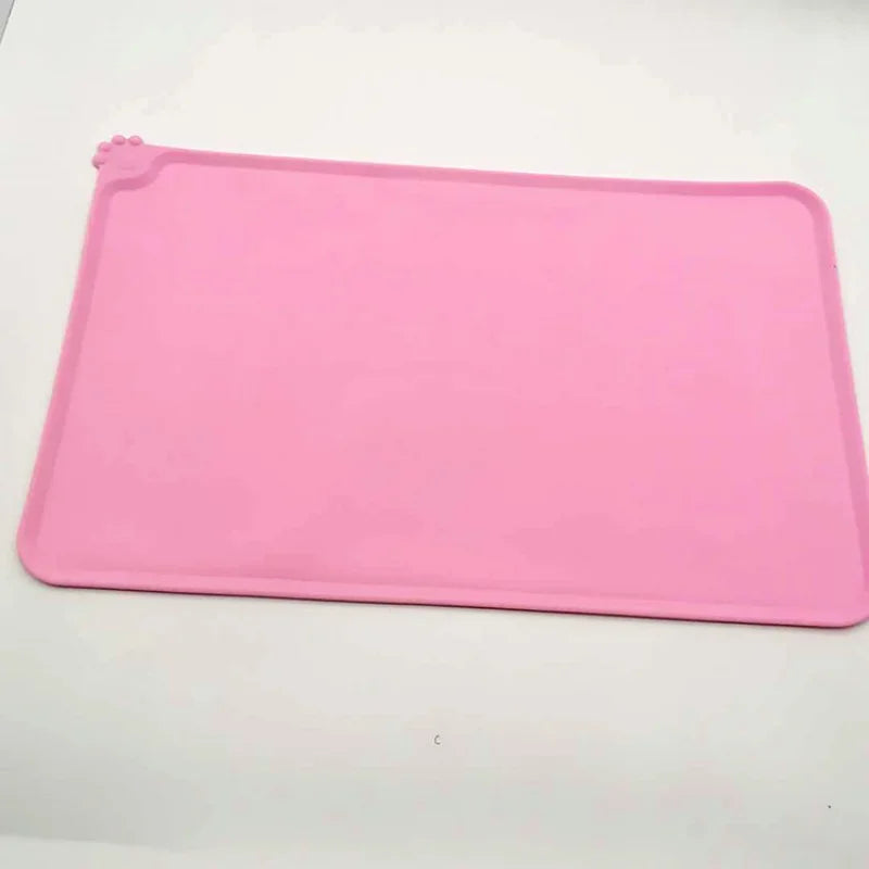 Eco-Friendly Silicone High Lips Non-Stick Waterproof Food Feeding Pet Mat