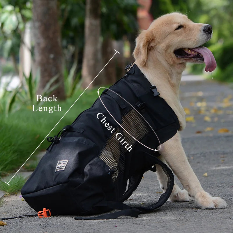 Eco-Friendly Breathable Large Dogs Adjustable Travel Backpack Pet Carrier