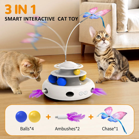 Moebypet 3-in-1 Interactive Cat Toys