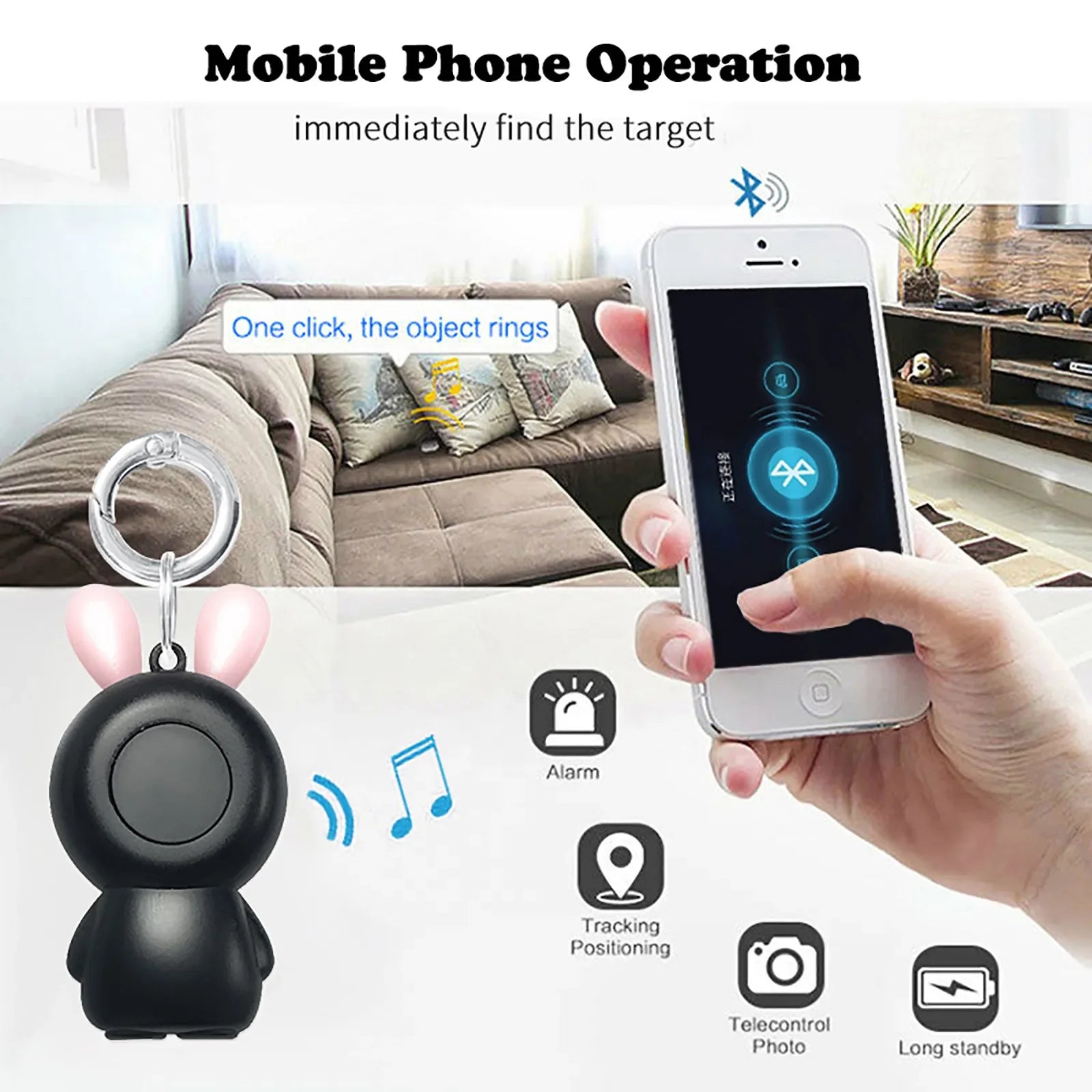 Φιλικό προς το περιβάλλον Mini Smart Locator Ασύρματο Bluetooth Anti Lost Alarm Sensor Συσκευή Pet GPS