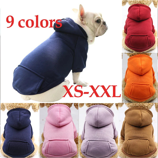 Eco-Friendly Christmas Dog Warm Sweatshirt Winter Hoodie Pet Clothing