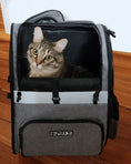 Load image into Gallery viewer, Eco-Friendly Double Shoulder Backpack Sturdy Frame Breathable Foldable Travel Set Pet Carrier
