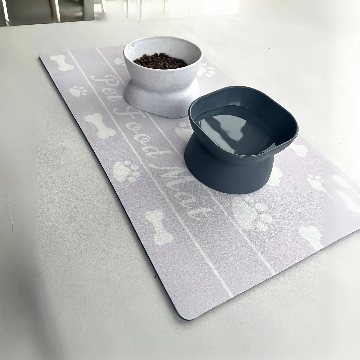 Eco-Friendly No Stains Quick Dry Absorbent Drinking Feeding Placemat Pet Feed Mat