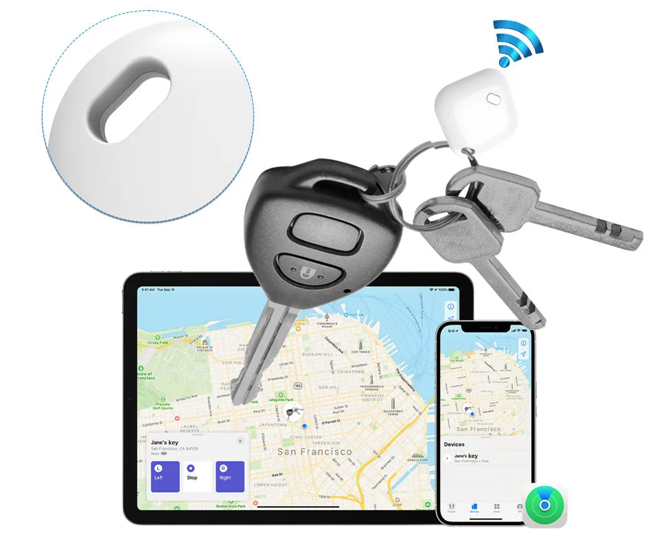 ידידותית לסביבה Smart Bluetooth Mini Square IOS System Pet GPS