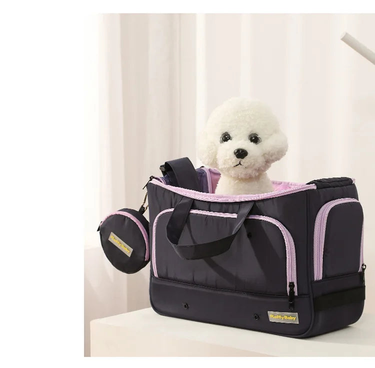 Eco-Friendly Travel Rectangular Crossbody Portable Adjustable Shoulder Strap Small Pet Carrier