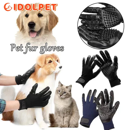 Gants de toilettage pour animaux de compagnie, épilateur de bain, perte écologique