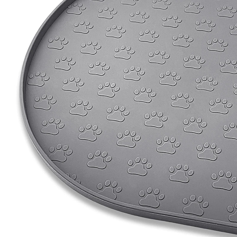 Eco-Friendly Simple Drinking Feed Easy to Clean Non-Slip Silicone Round Food Mat