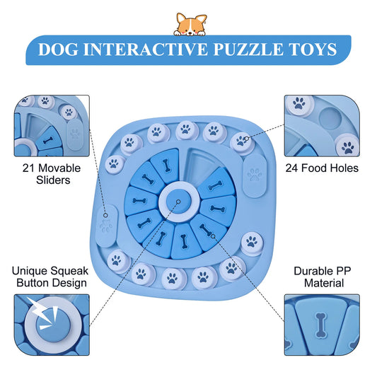 Puzzle Interactive Treat Dispensing Dog Toy