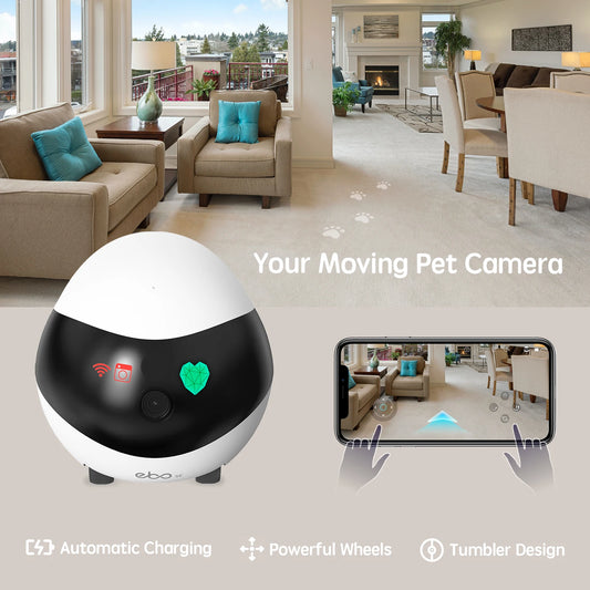 Eco-Friendly Movable Indoor Wi-Fi Cam Two Way Talk Night Vision 1080P Video Pet Camera