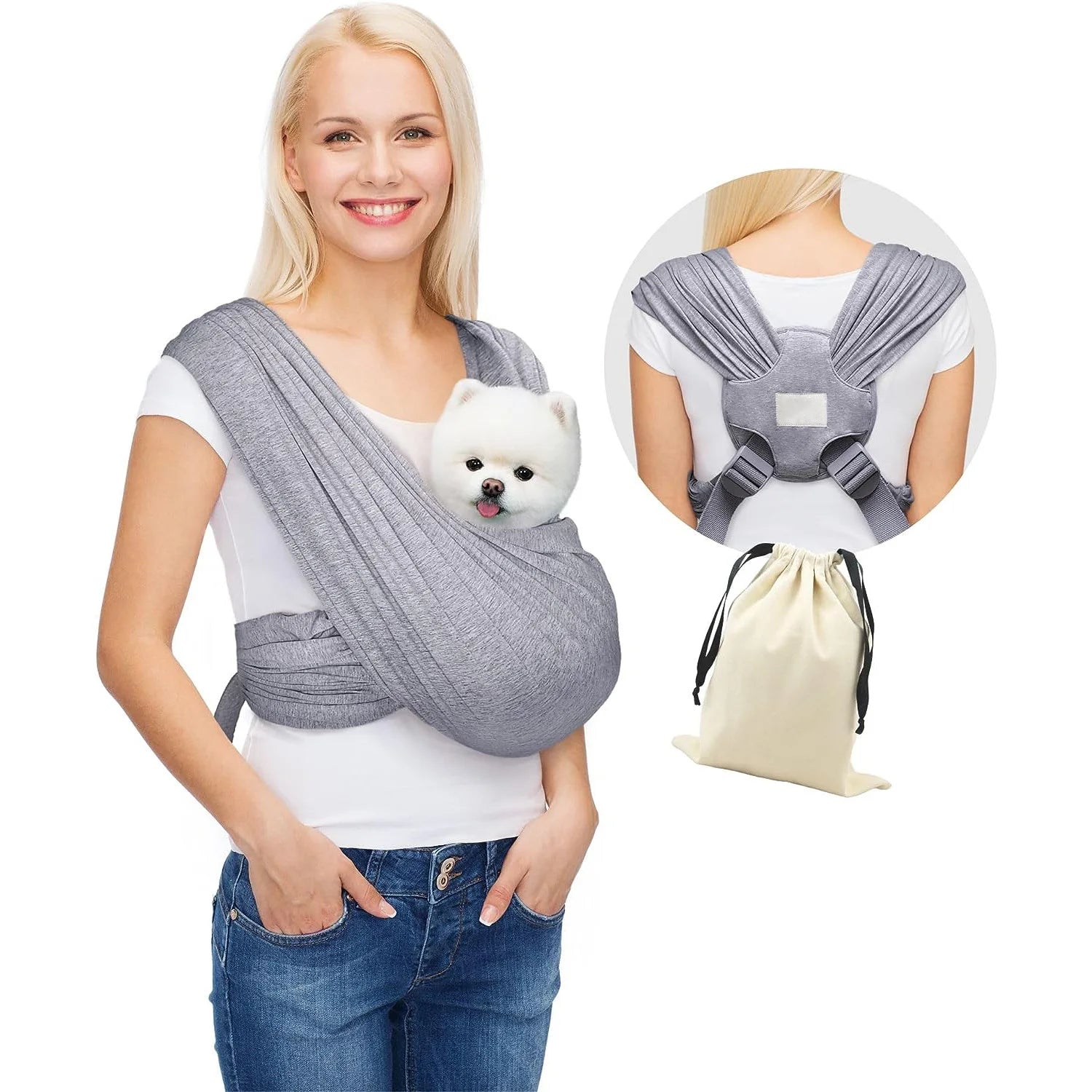 Eco-Friendly Shoulder Bag Out Crossbody Outdoor Travel Portable Cotton Comfortable Pet Carrier