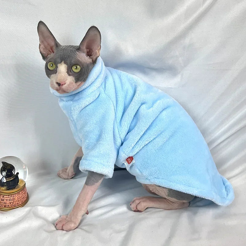 Miljøvenlig mode kattetrøje Sphynx Kitten Hoodie Jumpsuit Pet Beklædning