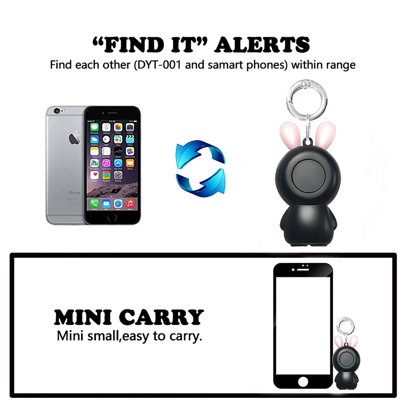 Φιλικό προς το περιβάλλον Mini Smart Locator Ασύρματο Bluetooth Anti Lost Alarm Sensor Συσκευή Pet GPS