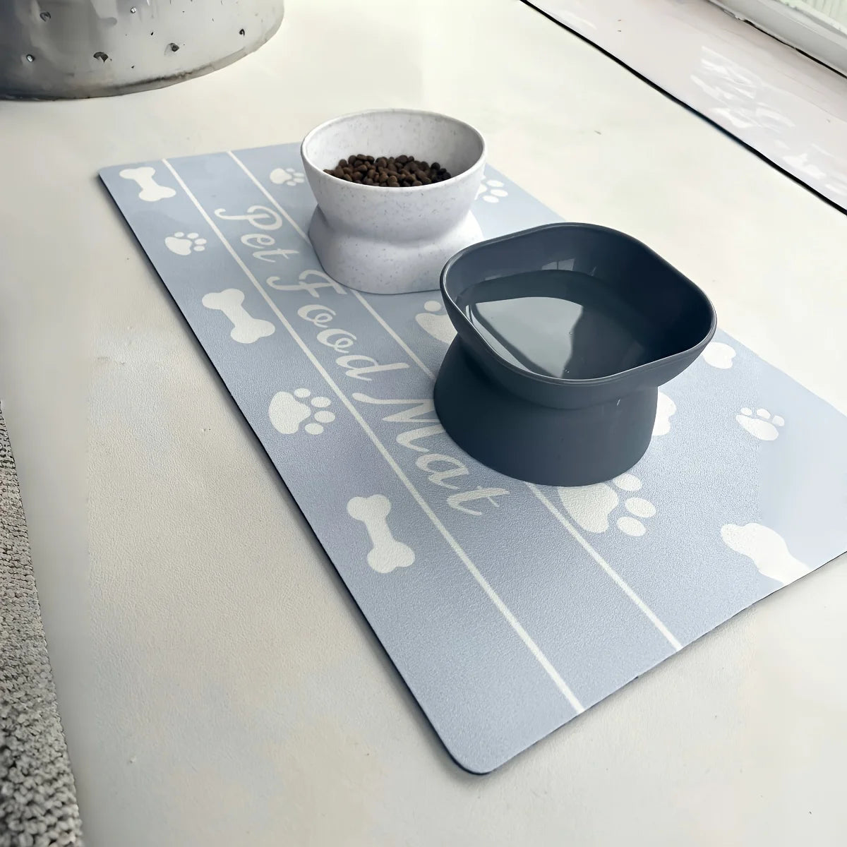 Eco-Friendly No Stains Quick Dry Absorbent Drinking Feeding Placemat Pet Feed Mat