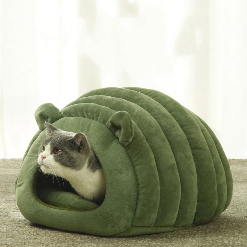  Winter Pet Bed Semi Closed Pet Nest