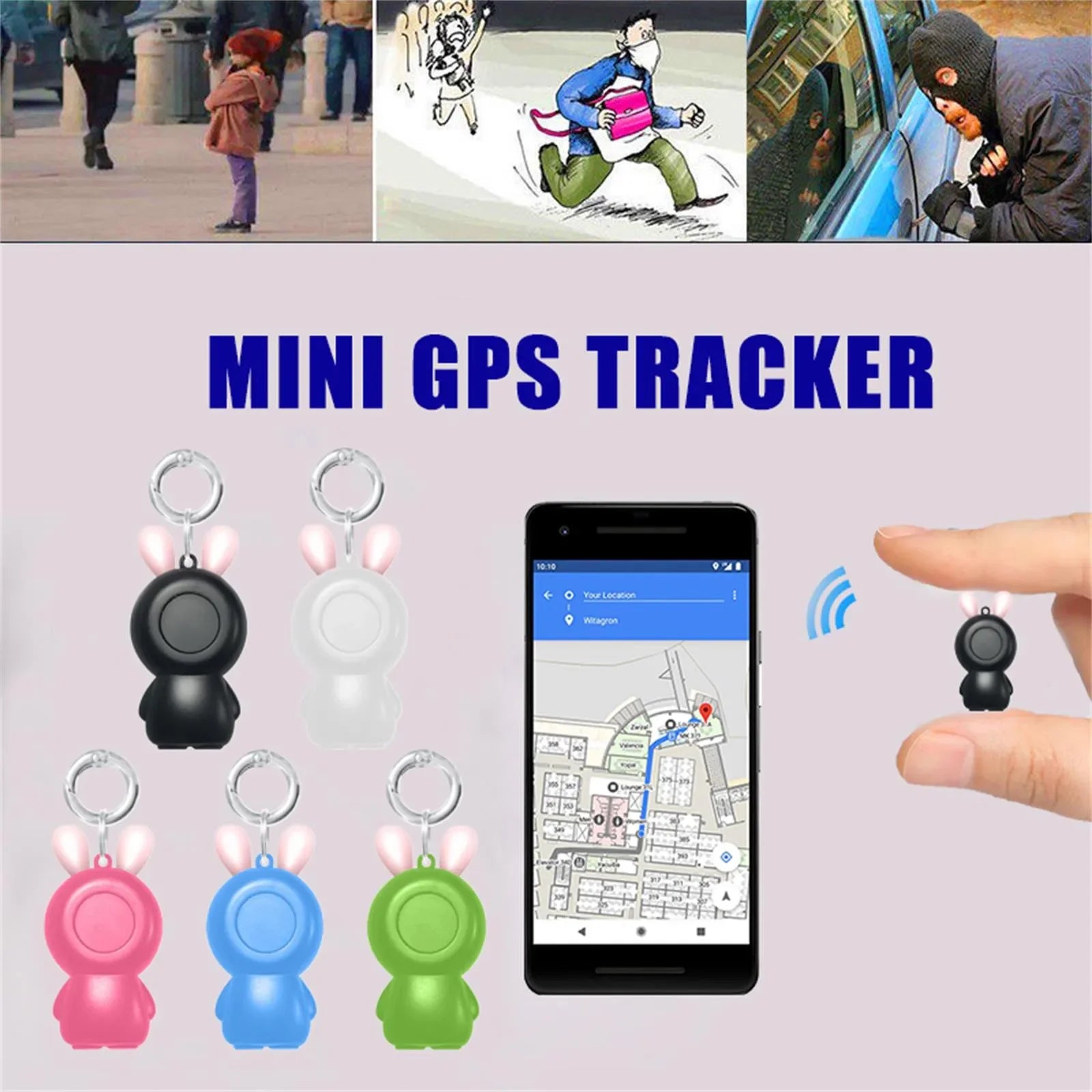 Φιλικό προς το περιβάλλον Mini Smart Locator Ασύρματο Bluetooth Anti Lost Alarm Sensor Συσκευή Pet GPS