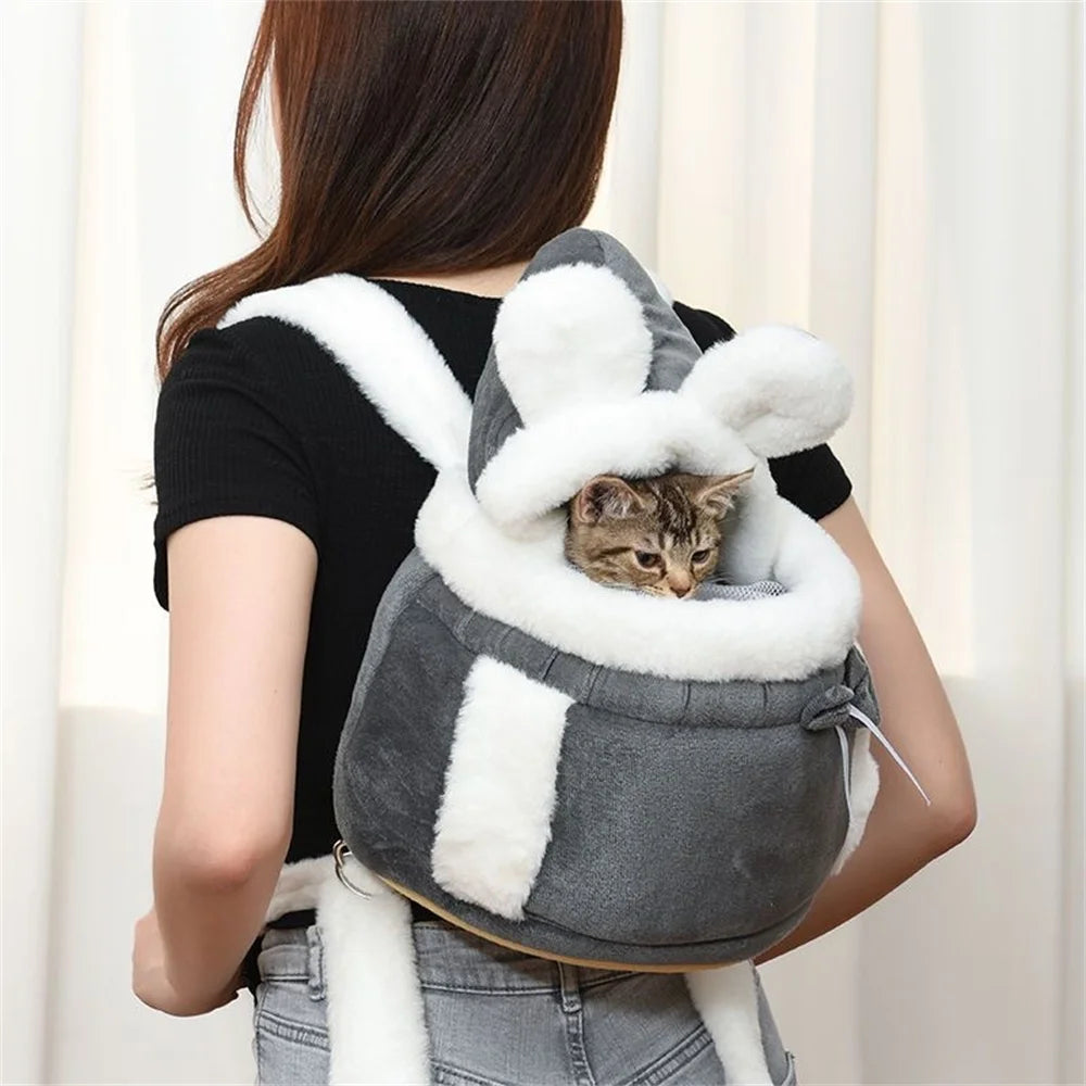 Eco-Friendly Cute Outdoor Travel Backpack Winter Warm Small Pet Carrying