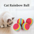 Indlæs billede i gallerifremviser, Rainbow Cat Toy Ball
