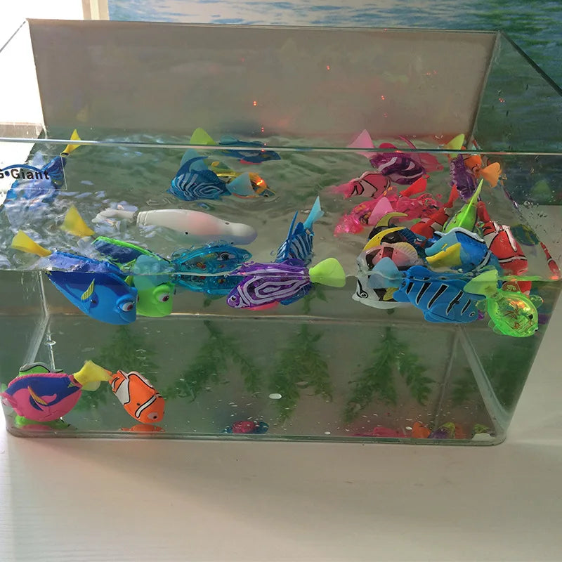 Swimming Robot Fish Cat Toy