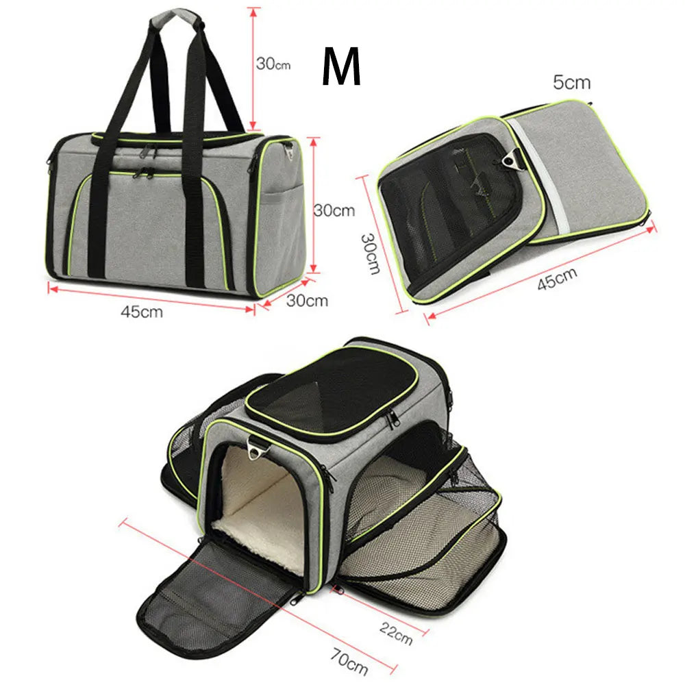 Eco-Friendly Comfort Portable Breathable Foldable Outdoor Travel Pet Carrier Bag