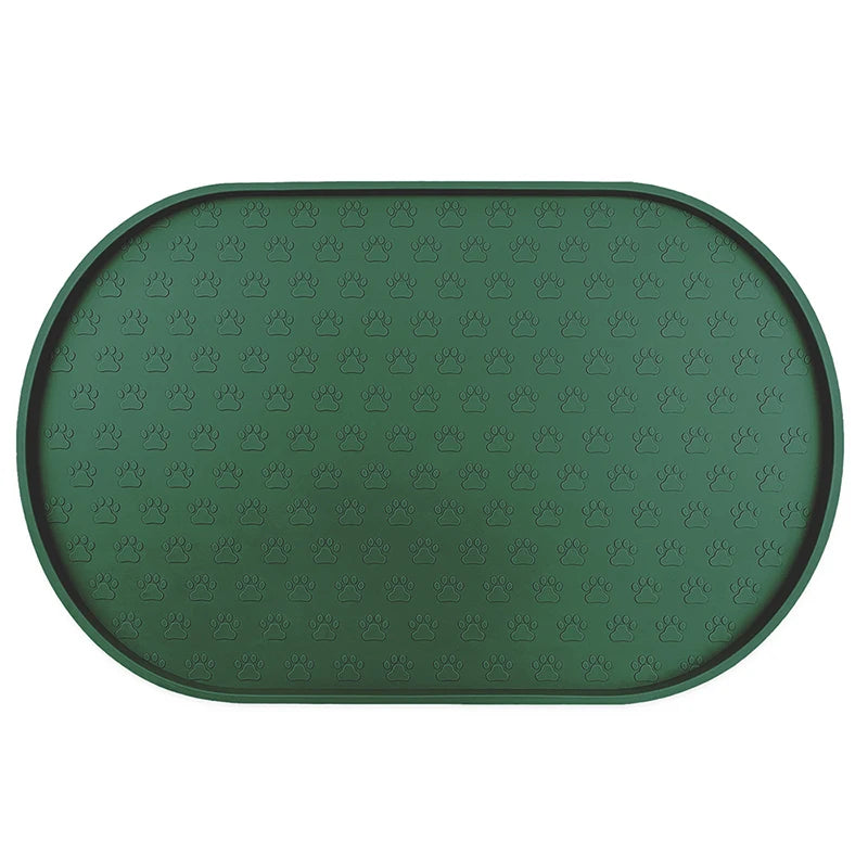 Eco-Friendly Simple Drinking Feed Easy to Clean Non-Slip Silicone Round Food Mat